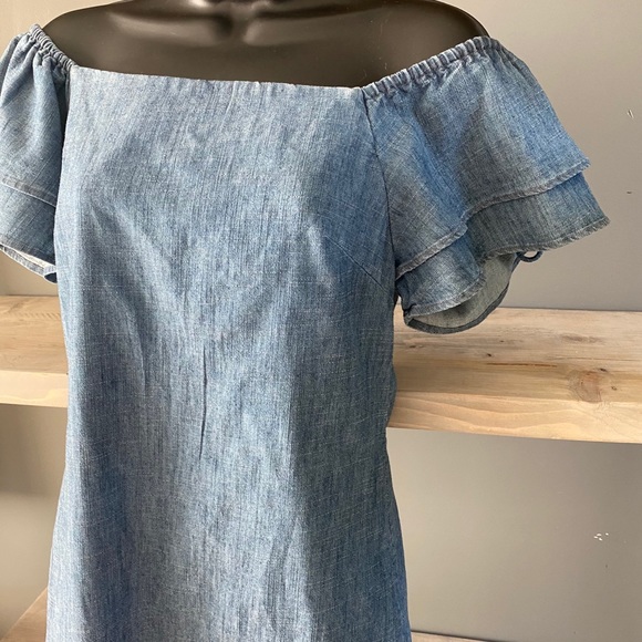 Alice + Olivia "Tula" chambray minidress XS - Picture 5 of 14